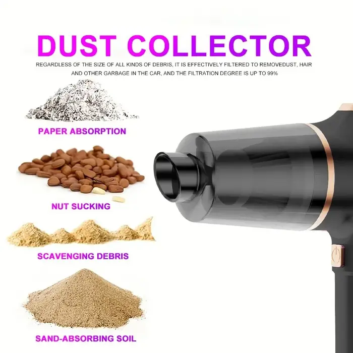 Aspirateur sans fil double usage pour maison et voiture