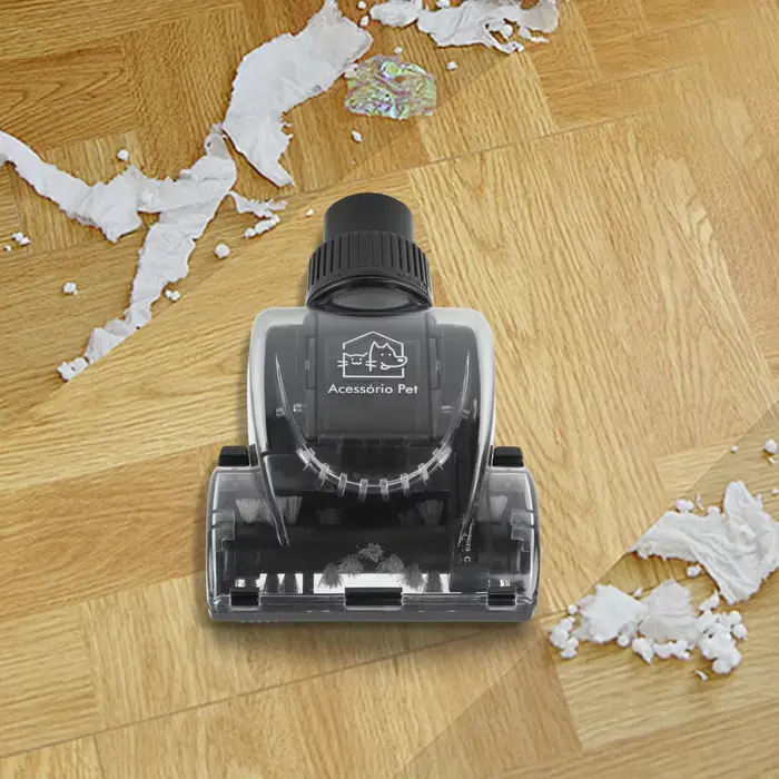 Brosse à vide à technologie turbine, outil efficace pour éliminer les poils d'animaux des tapis, com