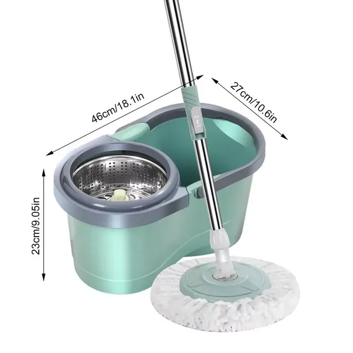 Serpillière automatique avec seau et brosse rotative