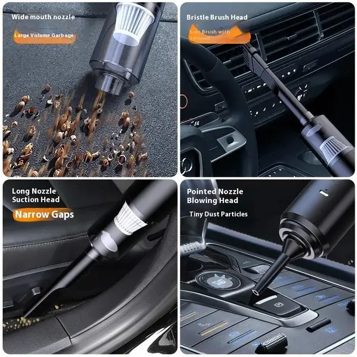 Aspirateur de voiture 2026, puissant, portable, rechargeable, pour voiture et maison, aspirateur auto