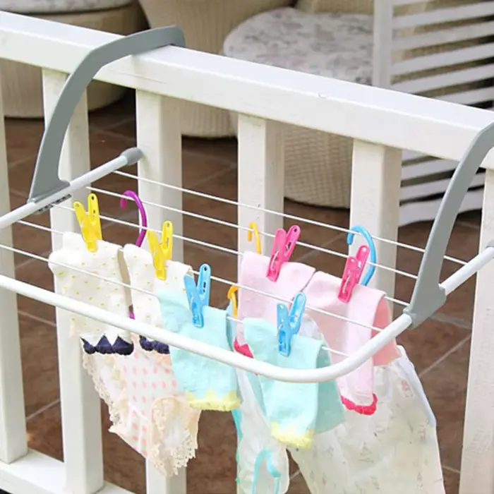 Étendoir à linge pour buanderie salle bain, utilisation intérieure extérieure