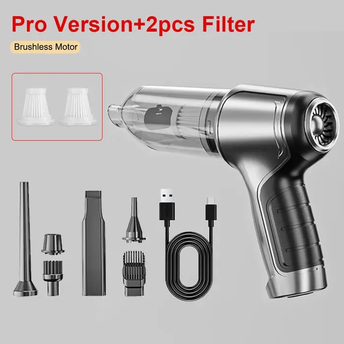 Aspirateur de voiture portable, aspirateur à main sans fil, 95000PA, aspiration puissante, mini aspirateur sans fil pour voiture et maison, souffleur