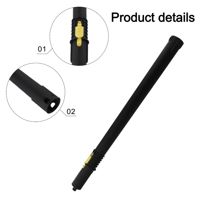 Tuyau d'extension pour nettoyeur à vapeur Karcher SC1 SC2 SC3 SC4 SC5 SG2 SG4, Tube en plastique de 54cm, noir jaune, accessoires d'arrosage de jardin