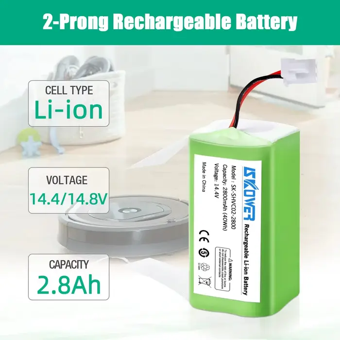 SKOWER RVBAT850 batterie pour Shark Ion Robot RV1001AE R75 R85 R761 RV850 RV1000S RV1000VL RV700_N RV720_N aspirateurs