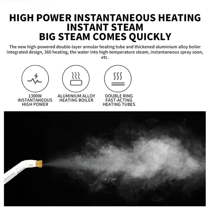 Nouveau Original Deerma DEM-ZQ610 Machine de nettoyage à vapeur multifonction ménage