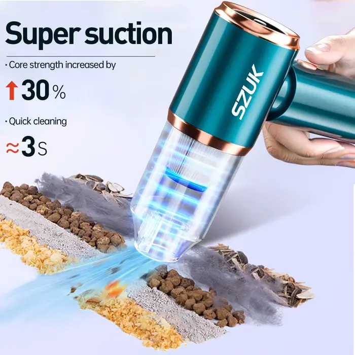 SZUK aspirateur de voiture 90000PA puissant sans fil Machine de nettoyage à main Mini
