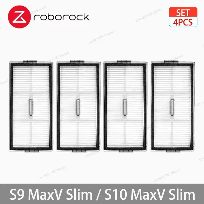 Accessoires pour aspirateur robot Roborock S10 MaxV Ultra / S9 MaxV Ultra : brosse principale, brosse latérale, chiffon de nettoyage, filtre HEPA, sac à poussière, pièces détachées