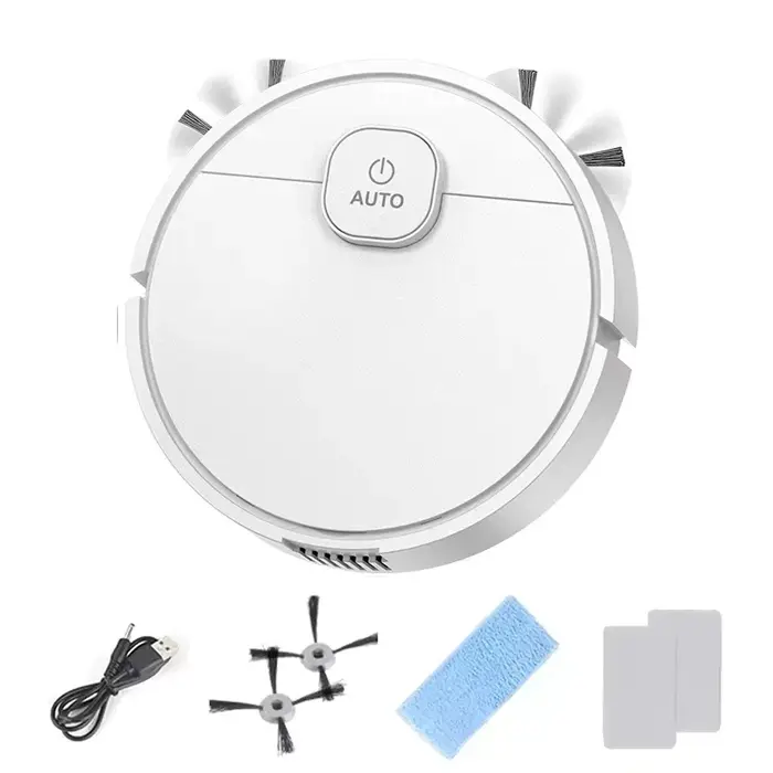 Robot de balayage intelligent 3 en 1, nettoyeur domestique, Rechargeable, entièrement automatique, aspiration 60000Pa, poils d'animaux