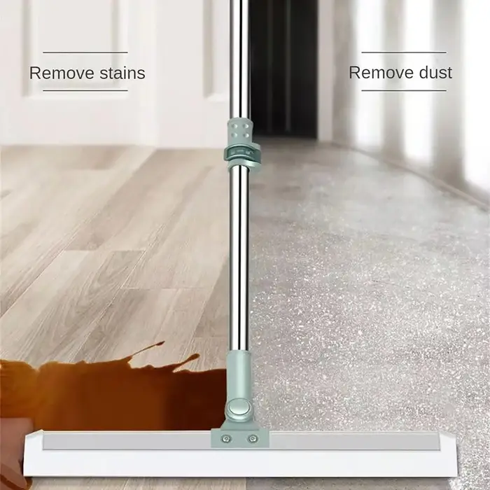 Balai à récurer le sol, outil de nettoyage multifonctionnel avec bord en silicone pour sols, salles de bain et douches