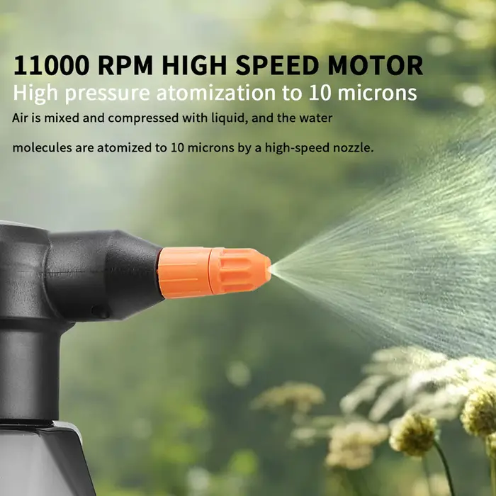 Arroseur électrique portatif Rechargeable de 2L, arrosoir atomisant, pulvérisateur d'eau pour plante