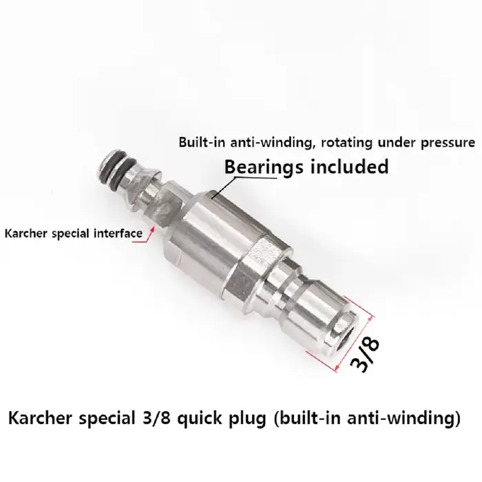 Adaptateur de tuyau et odorà eau pour Karcher