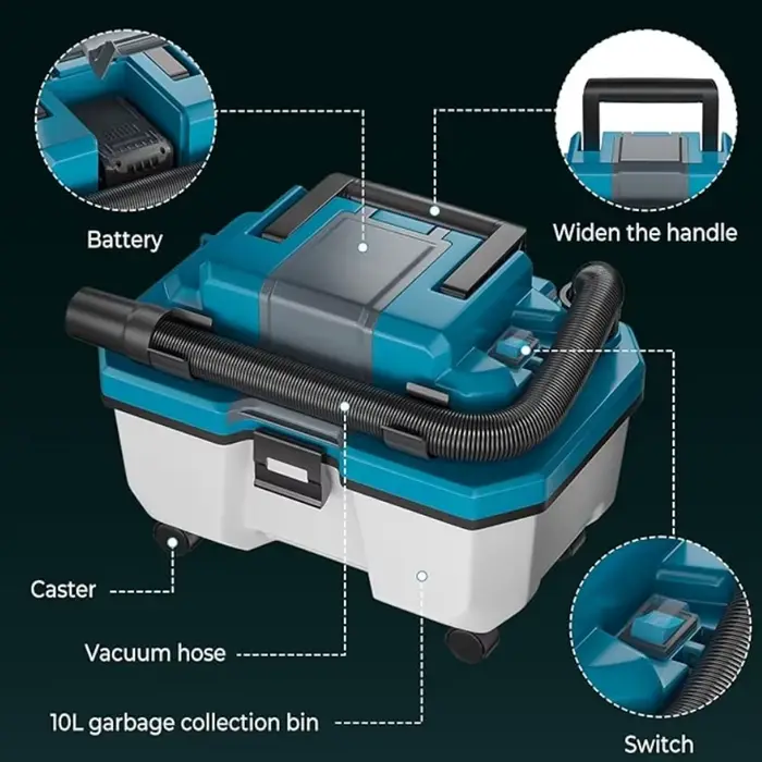 Aspirateur sans fil humide et sec multifonctionnel pour voiture
