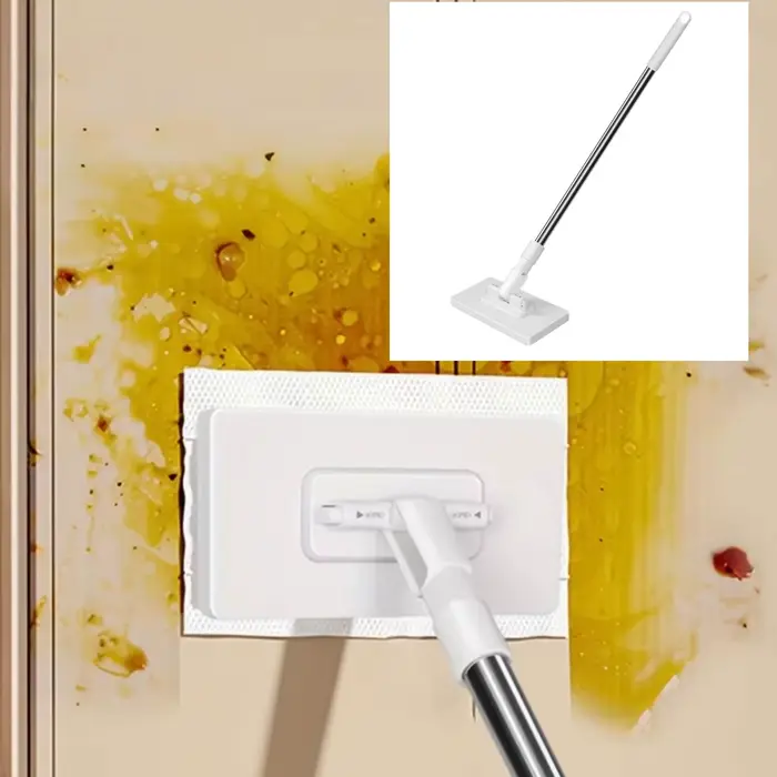 Serpillère plate compatible avec les chiffons de nettoyage standard pour cuisine