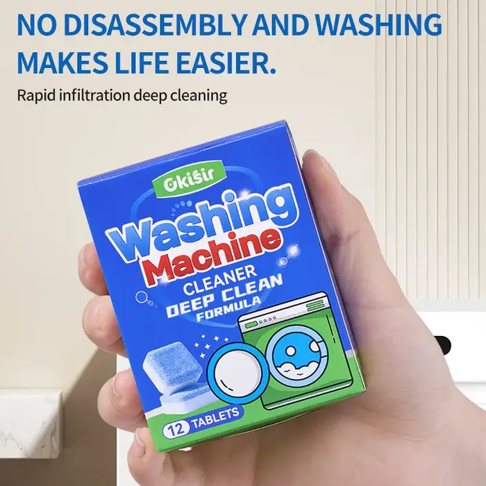 Tablette effervescente nettoyante pour lave-linge
