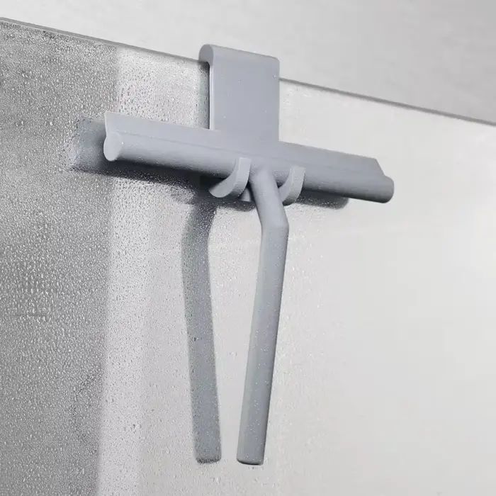 Raclette de douche, essuie-glace pour vitres, grattoir en Silicone, brosse de nettoyage à Long manch