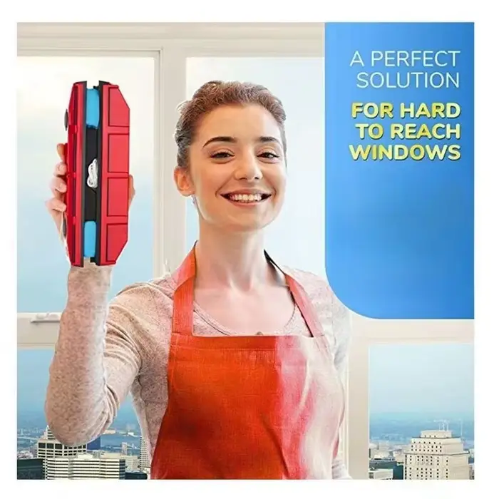 NOUVEAU Nettoyeur de vitres magnétique double face, outil de nettoyage de vitres pour immeubles et voitures en hauteur, vitres à double vitrage