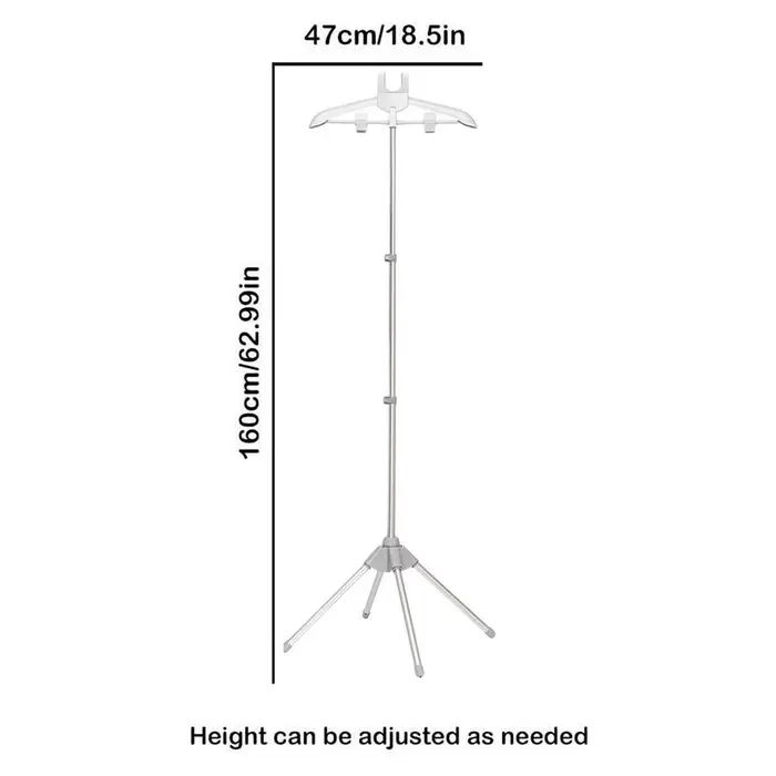 Porte-vêtements vertical réglable et rotatif à vapeur pour repassage, support de vêtements portable