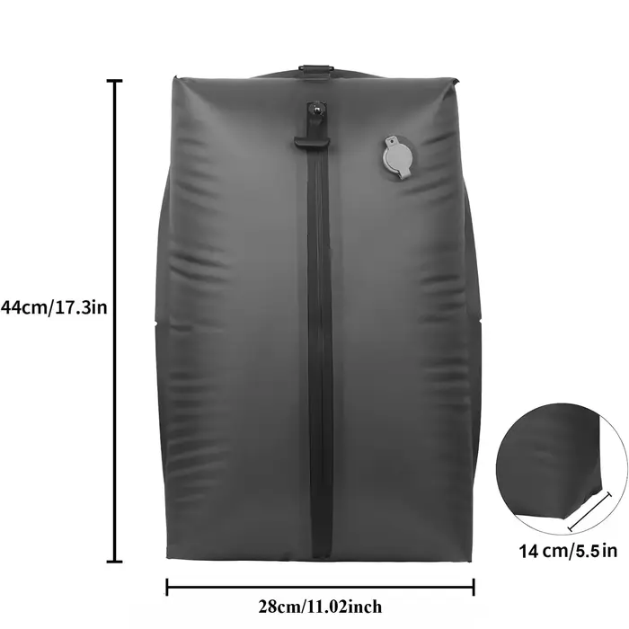 Sac de Compression sous vide 17L avec pompe à Air, sac de rangement réutilisable pour vêtements de v