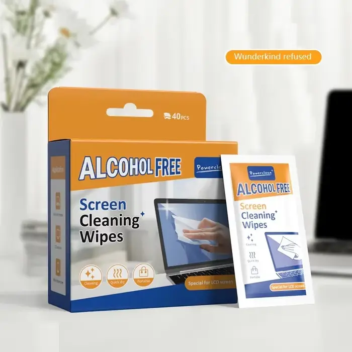 Paquet de 40 et 30 lingettes nettoyantes pour PC – Chiffons nettoyants 2 en 1 pour écrans secs et hu