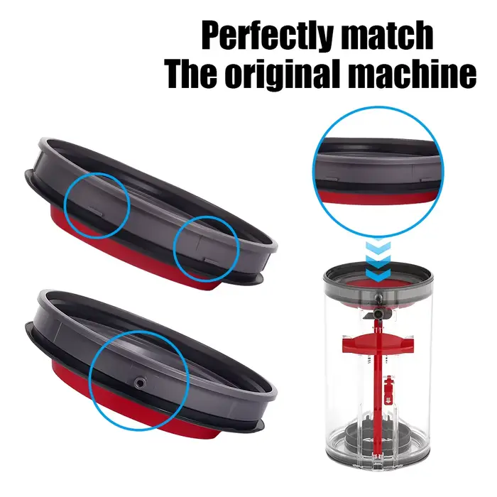 Pour Dyson V6 V7 V8 V10 V11 V12 V15 joint serré bague d'étanchéité couvercle de Base bac à poussière tasse