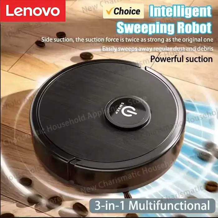 Aspirateur robot intelligent 3-en-1 Lenovo