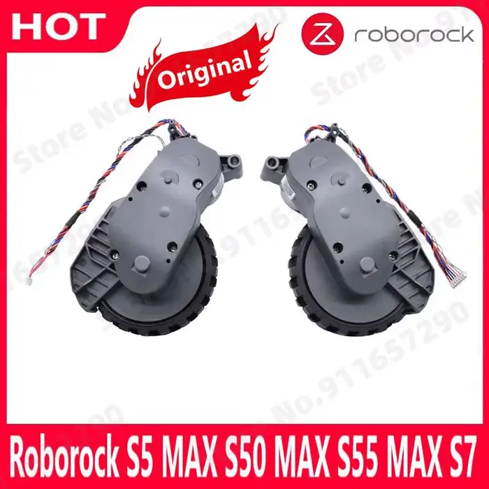 Roborock – roues de marche gauche et droite originales S5 MAX S50 MAX S55 MAX S6 Pure S7