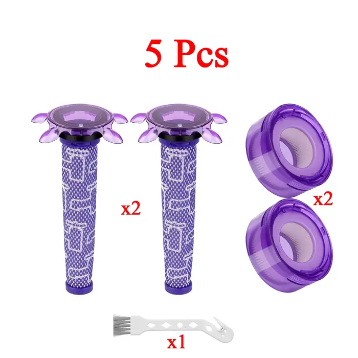 Kit de remplacement de filtre d'aspirateur V8, mise à niveau pour aspirateur à batterie Dyson V7 V8 