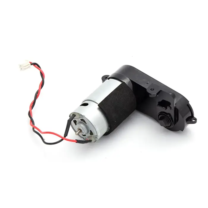 Moteur de robot aspirateur laveur de sols, appareil électroménager noir et argenté, installation fac