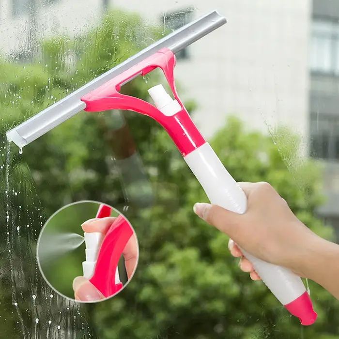 Brosse de nettoyage de vitres en Spray, une bonne aide pour laver les vitres de voiture, couleur alé