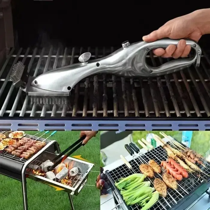 Brosse de nettoyage par pulvérisation d'eau pour barbecue