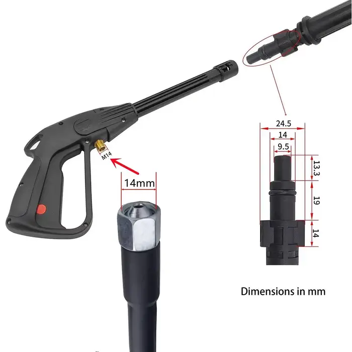 Pistolet de Pulvérisation à Haute Pression pour Lavor Champion HPiedmont Kolner