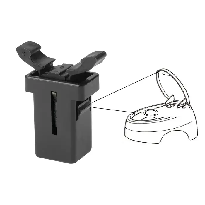 Loquet de réparation de rechange pour Brabantia, 2 pièces, loquet de remplacement pour poubelle à dé