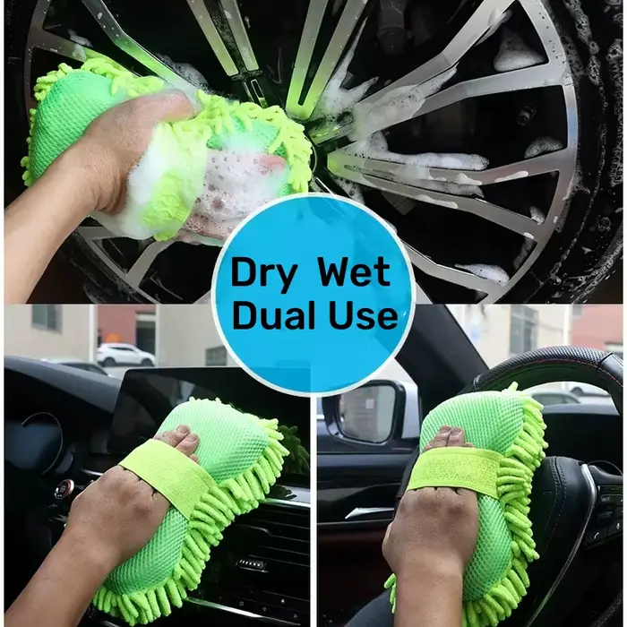 Éponge de lavage de voiture en microfibre