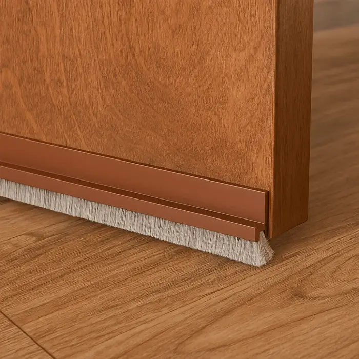 1PC Joint de porte anti-courant d'air de 1m/39.37 pouces avec brosse