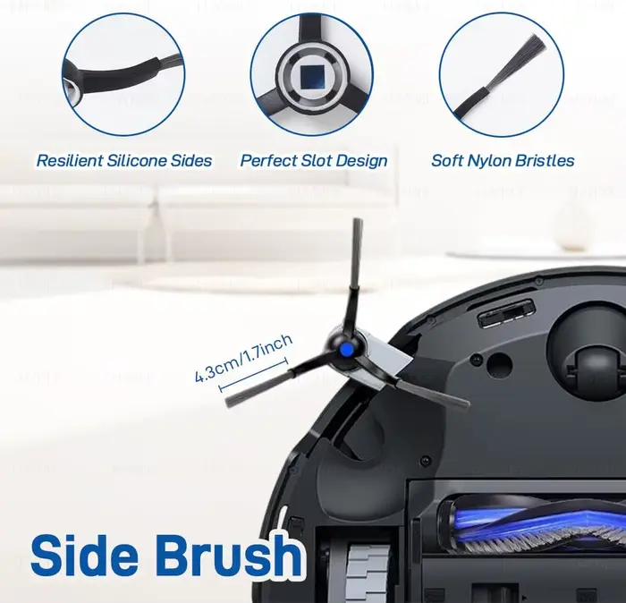 Pièces de rechange pour aspirateur robot Ecovacs X8 Omni, brosses latérales principales, chiffons de nettoyage, filtres HEPA, sacs à poussière, accessoires