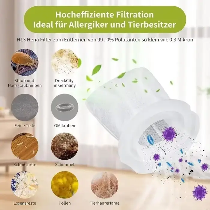 6 Filtre d'aspirateur pack