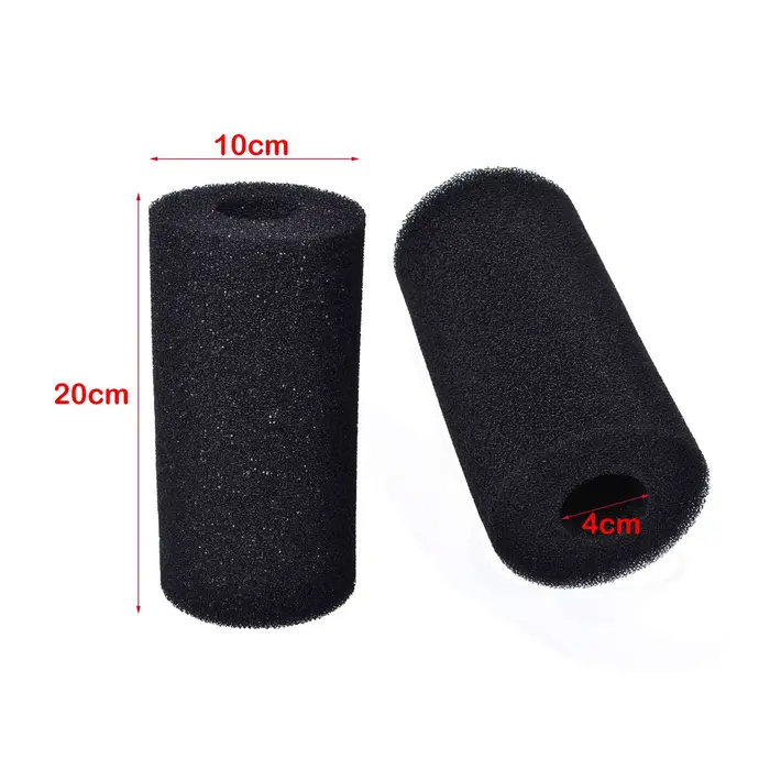 Lot de 2 éponges filtrantes lavables et réutilisables, outil de nettoyage pour piscine, baignoire à 