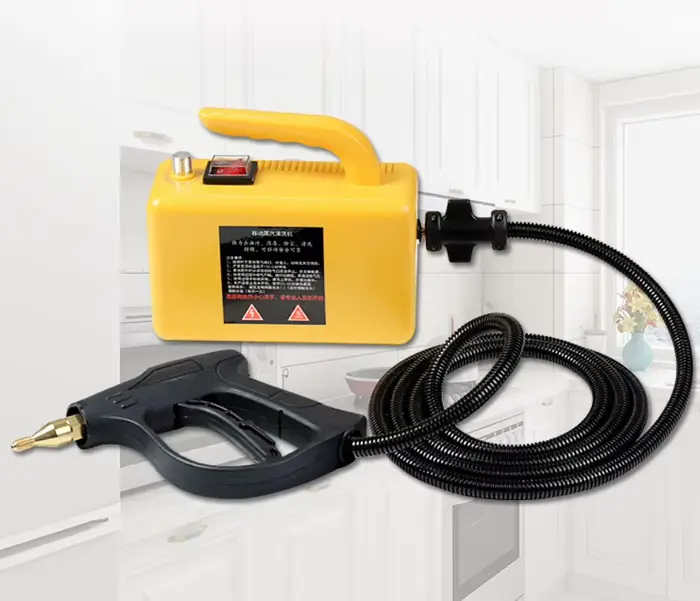 Nettoyeur vapeur portable haute puissance 2600W jaune et noir pour usage domestique et commercial, i