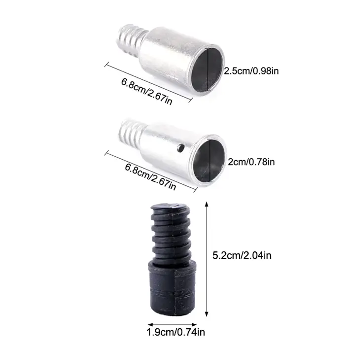 Adaptateur de balai avec poteaux d'extension filetés