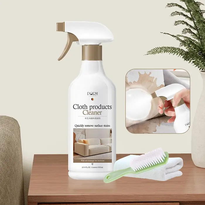 Mousse nettoyante pour canapé Spray de nettoyage à sec tout usage pour tissus 500 ml