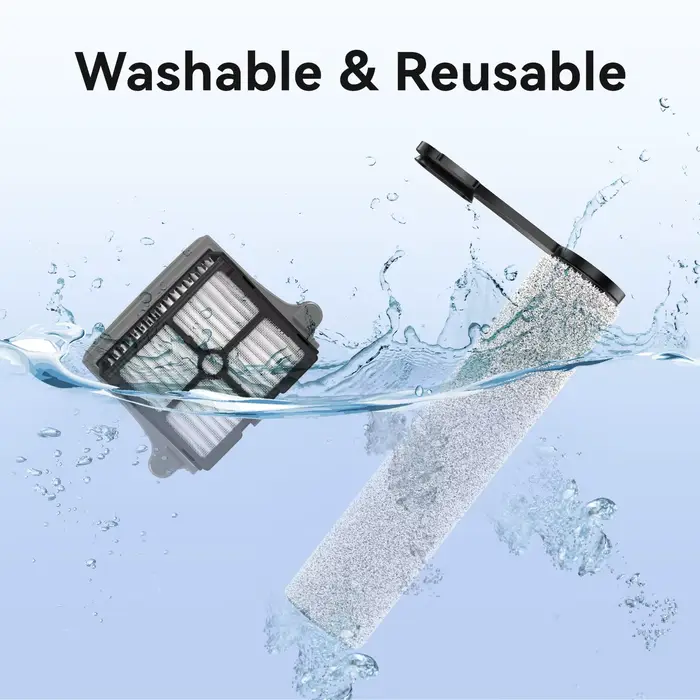 Kits de brosses détachables et de filtres HEPA pour aspirateur Tineco Floor One S6 Pro/S7 Pro Version 2 S7 Flashdry