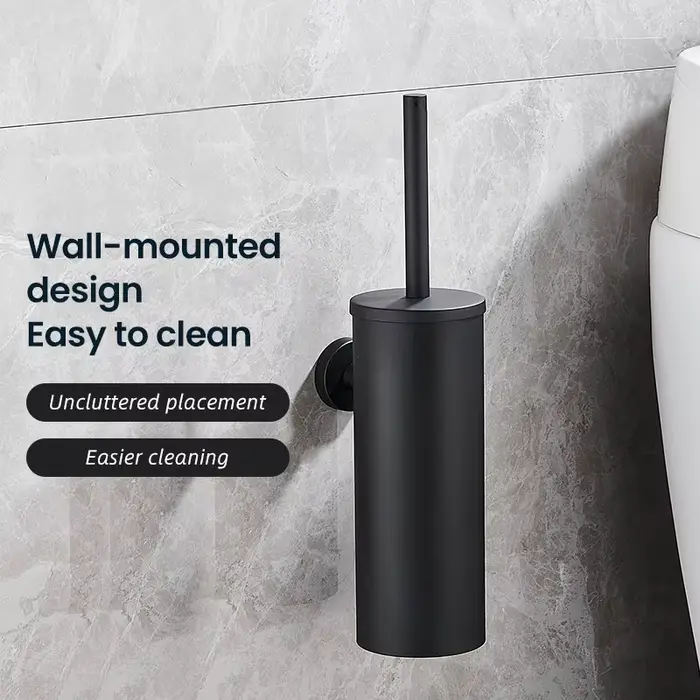 Porte-brosse de toilette en acier inoxydable