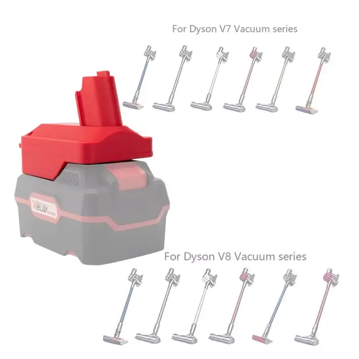 Adaptateur convertisseur pour aspirateur Lidl Parkside X20V Team vers outil électrique Dyson V7 V8 (sans batterie ni