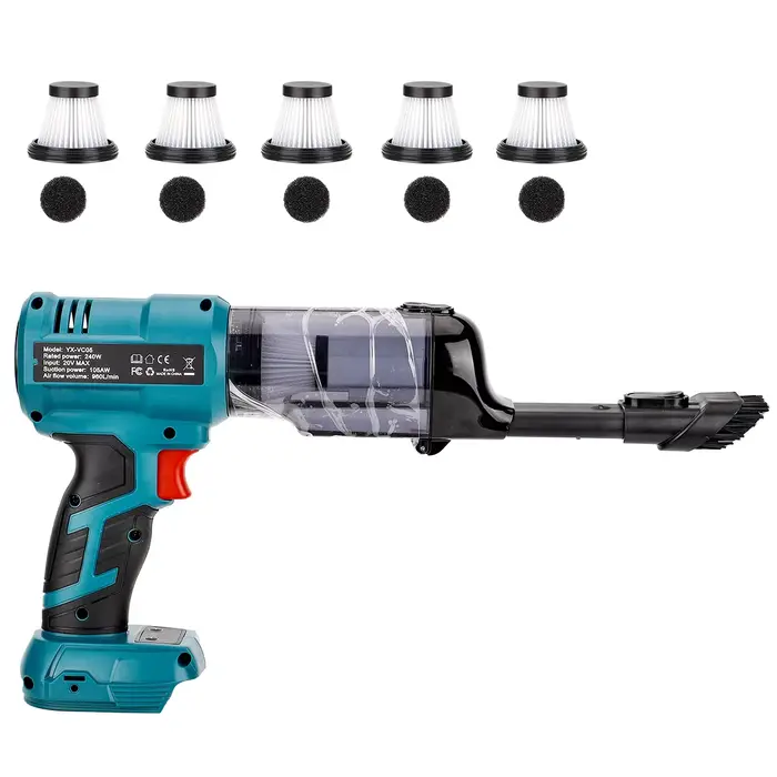 Aspirateur à moteur sans balais Portable VC05 avec réglage de la vitesse pour batterie Li-ion Makita/DeWalt/Milwaukee/Bosch/Ryobi 18/20V