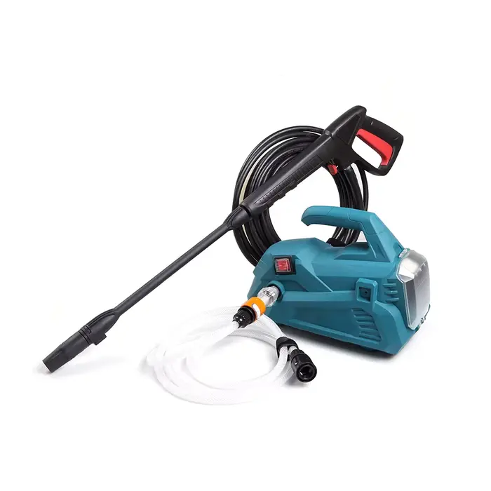 Nettoyeur haute pression électrique sans fil 20V, pistolet à eau automatique, buse, pompe à eau port