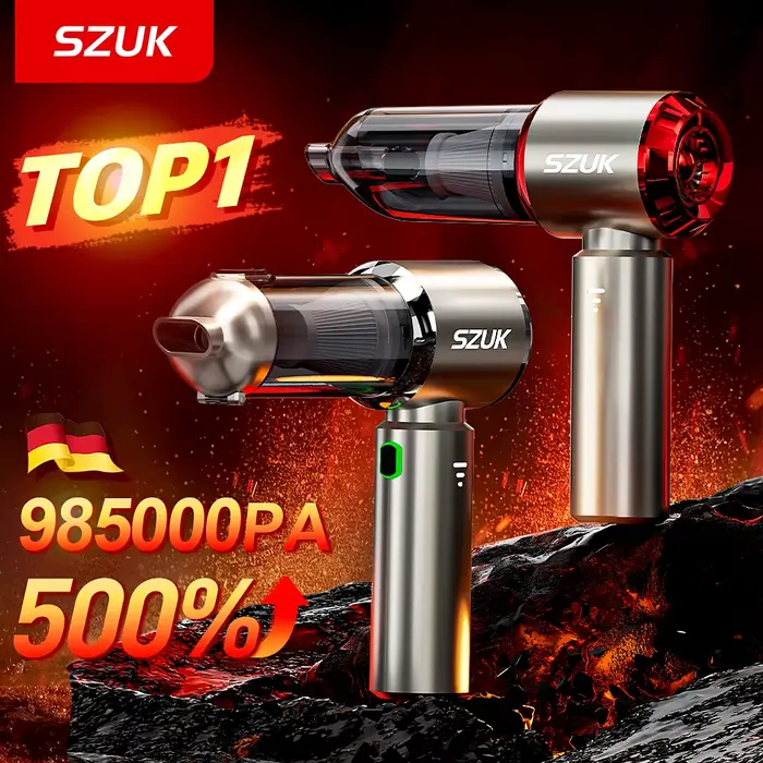 SZUK C012MAX aspirateur de voiture forte aspiration nettoyage Mini Machine sans fil Portable ventilateur à main