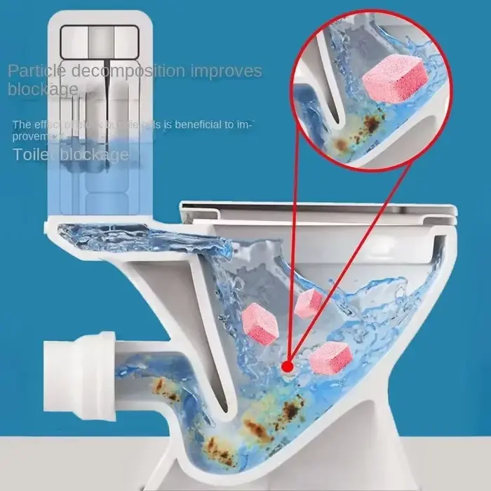 Tablettes effervescentes pour le nettoyage des toilettes