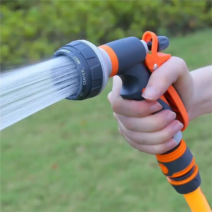 Nettoyeur de jardin haute pression, pistolet à eau pour voiture et tuyau, buse réglable, pistolet à