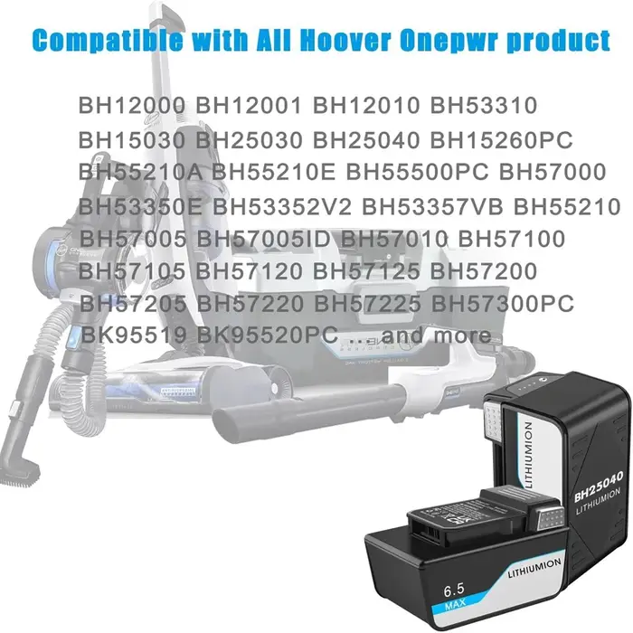 Batterie lithium-ion pour aspirateur sans fil