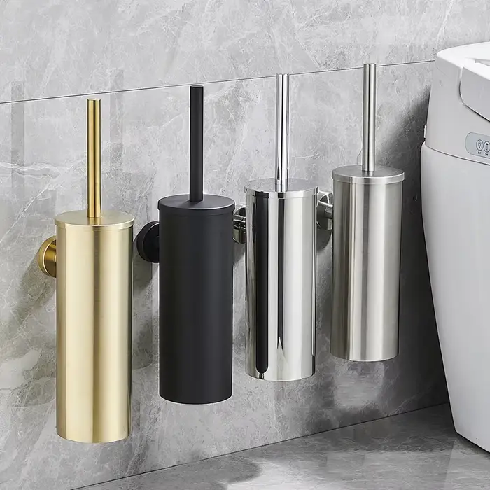 Porte-brosse de toilette en acier inoxydable